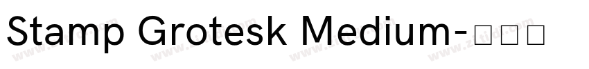 Stamp Grotesk Medium字体转换